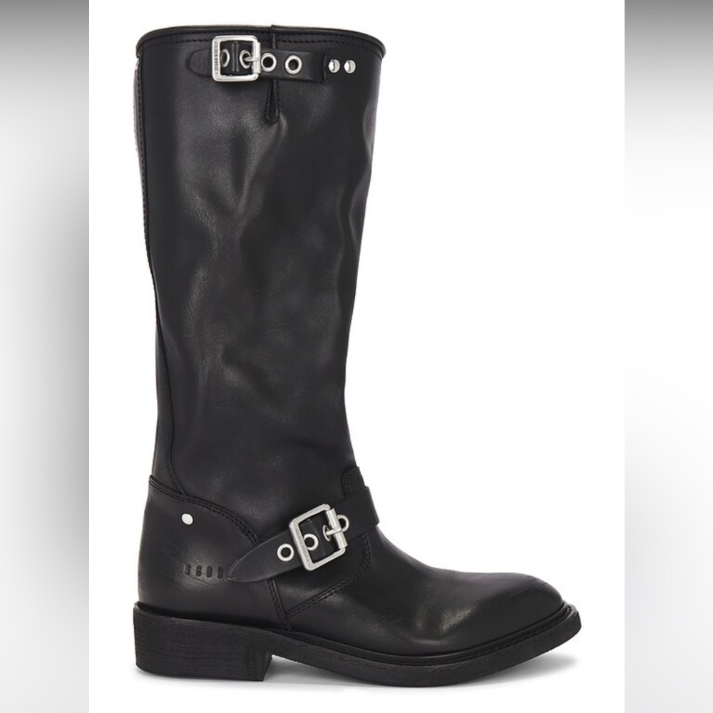 Golden Goose | Biker Boots In Black Leather Size 37 New in Box